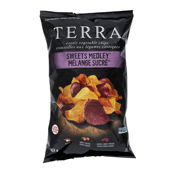 Real Vegetable Chips Sweets Medley - 4 x 453 g - Terra - Canadian Distribution