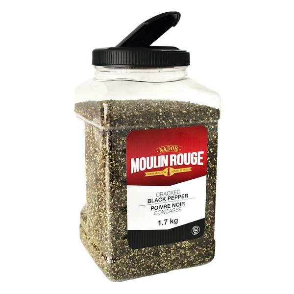 Moulin Rouge Cracked Black Pepper - 4 x 1.7 kg - Grocery and Food Items - Canadian Distribution