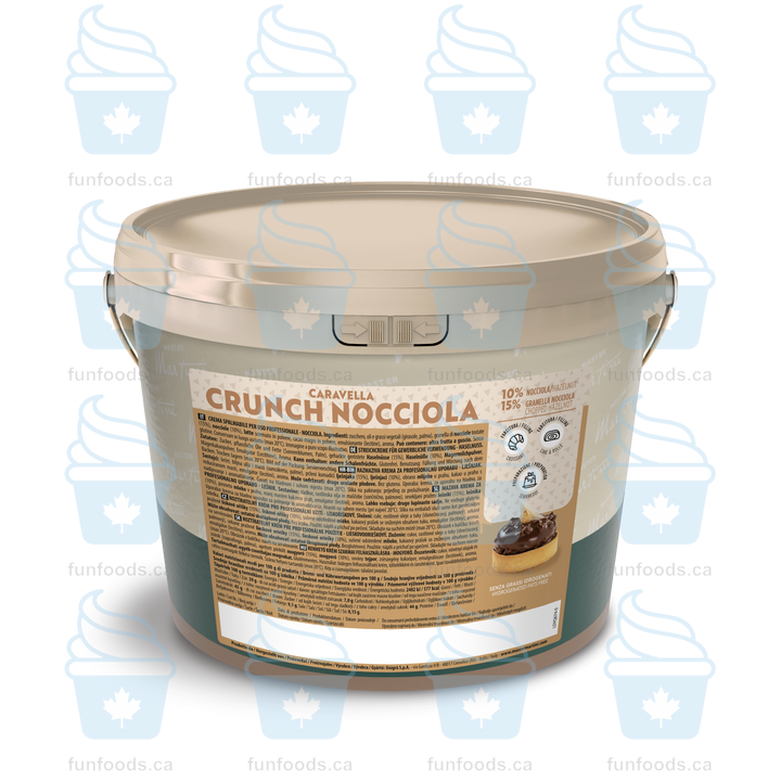 Crunchy Hazelnut Filling - Caravella Crunch Nocciola - 5 KG Bucket - Master Martini Canada - Canadian Distributor