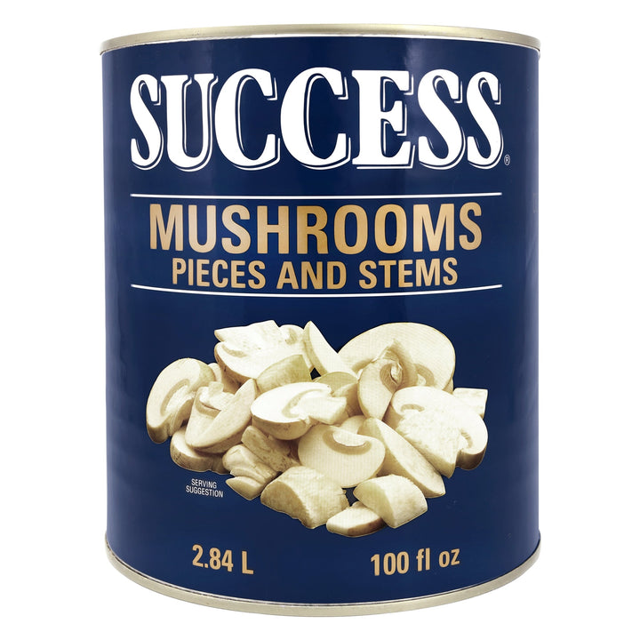 Success Mushrooms Pieces and Stems - 4 x 2.84 L - Grocery and Food Items - Canadian Distribution