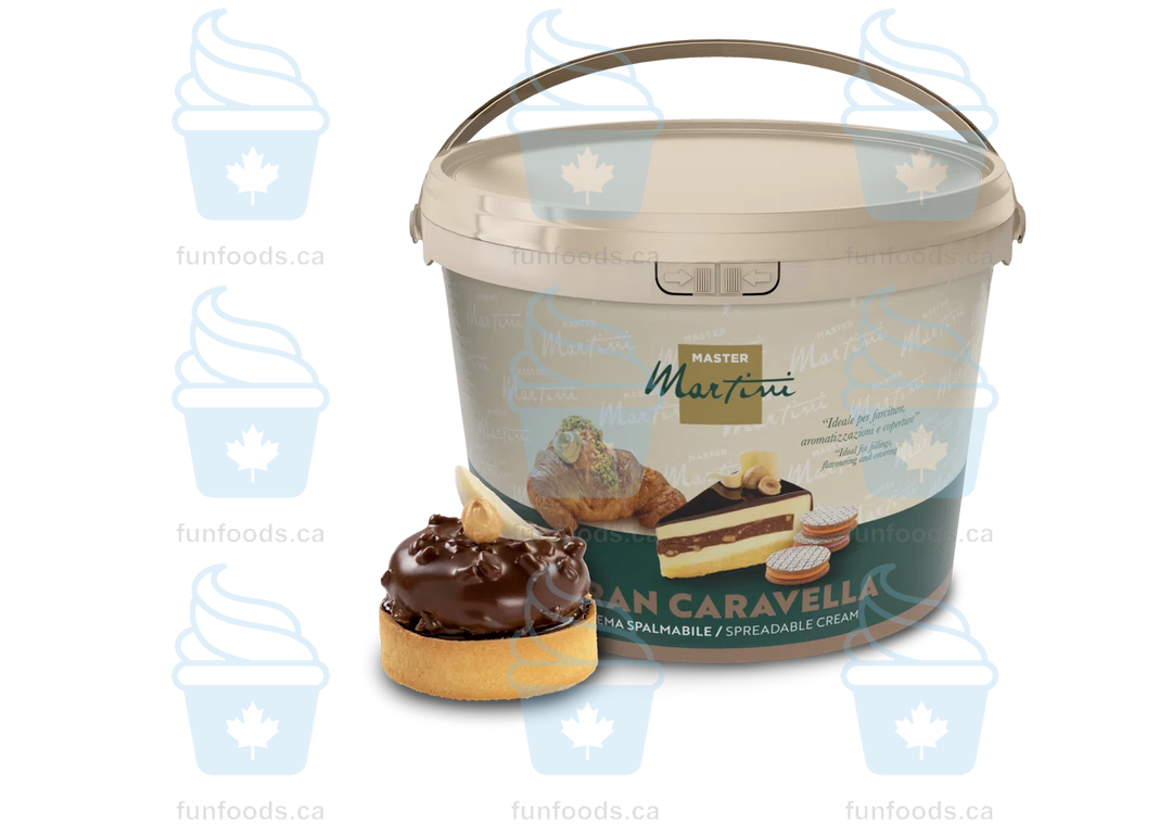 Crunchy Hazelnut Filling - 5 KG Bucket - Gran Caravella Crunch Nocciola - Master Martini Canada - Canadian Distributor