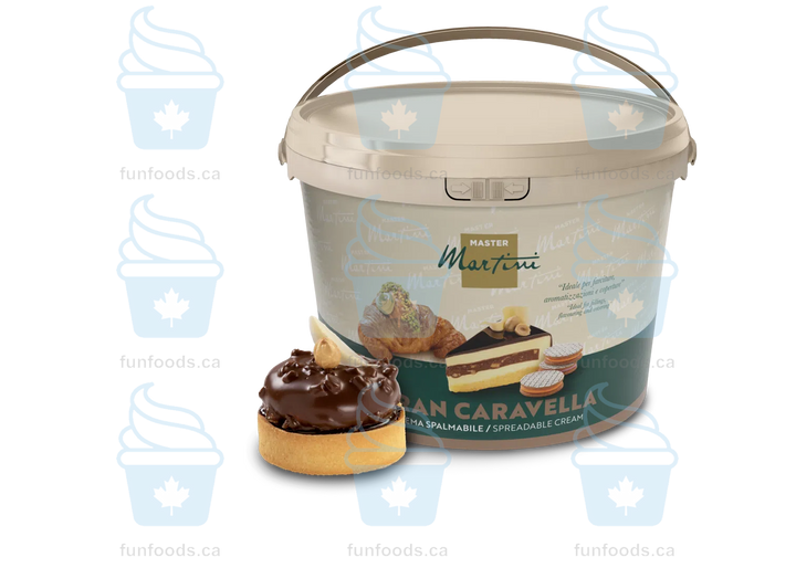 Crunchy Hazelnut Filling - 5 KG Bucket - Gran Caravella Crunch Nocciola - Master Martini Canada - Canadian Distributor