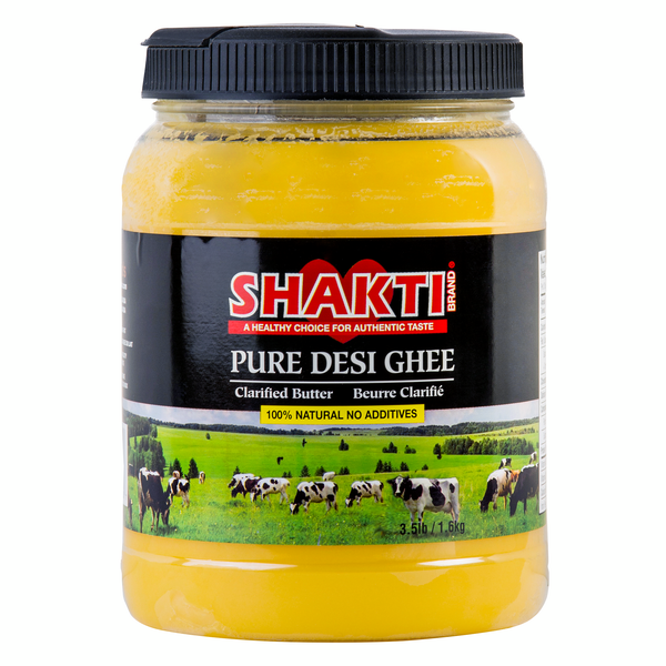 Shakti Brand Pure Desi Ghee Clarified Butter - 4 x 1.6 kg - Grocery and Food Items - Canadian Distribution