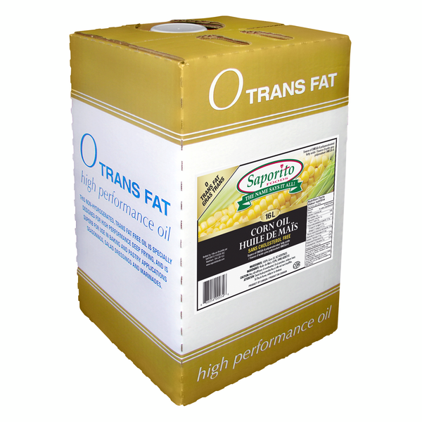 Saporito Corn Oil - 4 x 16 L - Grocery and Food Items - Canadian Distribution