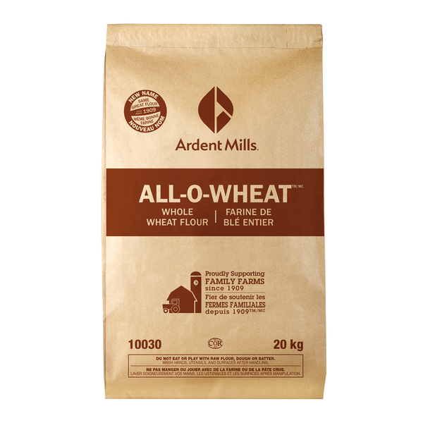 Ardent Mills All-O-Wheat Whole Wheat Flour - 4 x 20 kg - Grocery and Food Items - Canadian Distribution