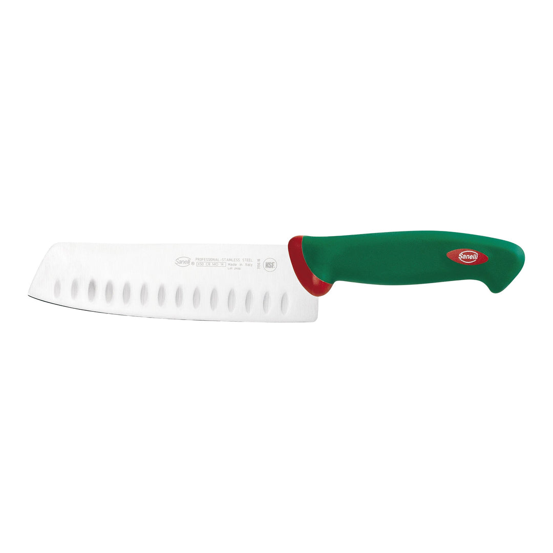 Sanelli - Indented Japanese Knife - 17.78 cm (7 in) - Restaurant Equipment and Smallwares - Canadian Distribution