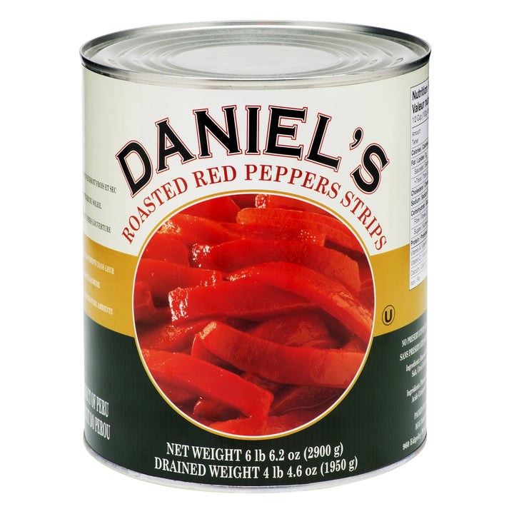 Daniel’s Roasted Red Pepper Strips - 4 x 2.84 L - Grocery and Food Items - Canadian Distribution