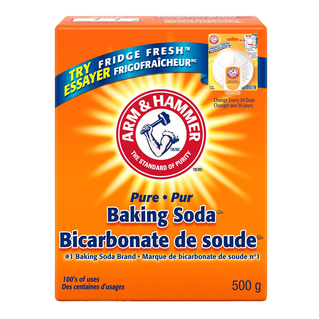 Arm & Hammer Pure Baking Soda - 24 × 500 g - Grocery and Food Items - Canadian Distribution - Ships Free Within Canada on Orders Above CAD $199