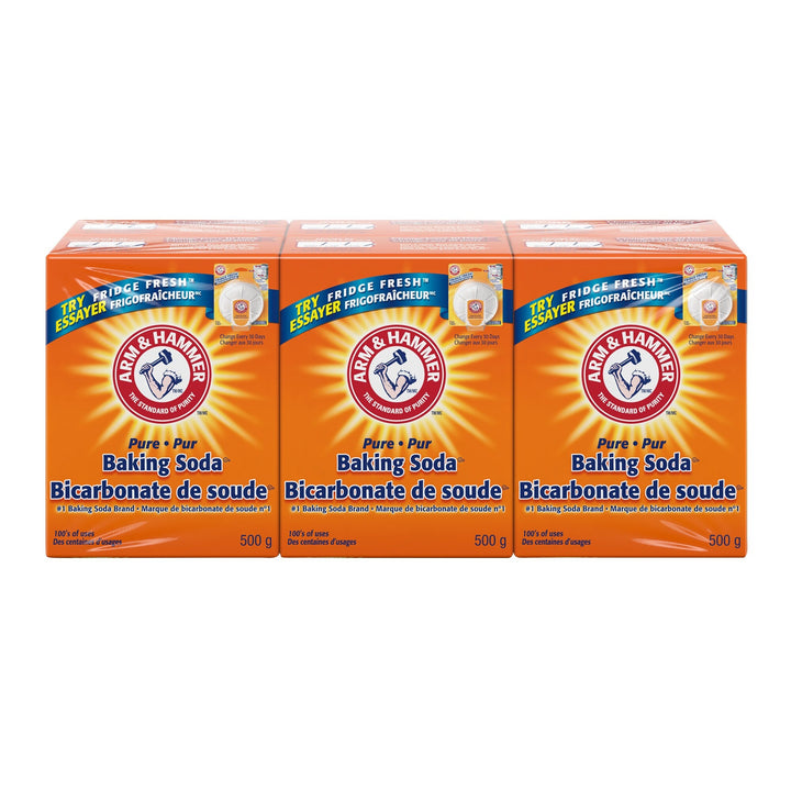 Arm & Hammer Pure Baking Soda - 24 × 500 g - Grocery and Food Items - Canadian Distribution - Ships Free Within Canada on Orders Above CAD $199