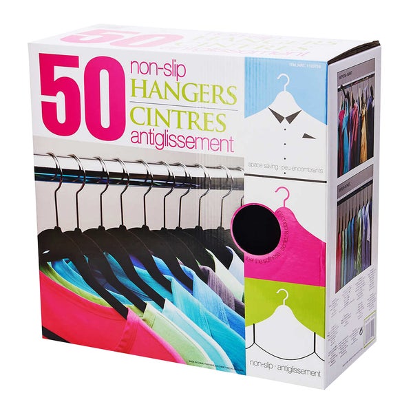 Cintres antidérapants - Paquet de 50 - Équipement et accessoires pour la restauration - Distribution canadienne