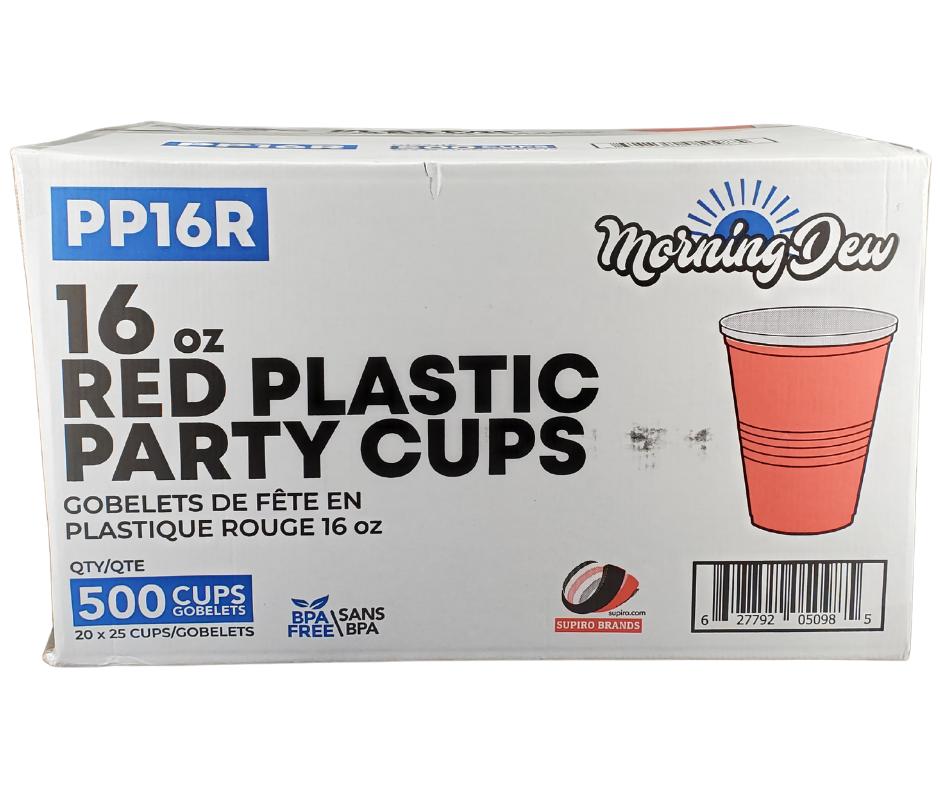 Morning Dew - 16oz - Red Party Cups - 20 x 25 count