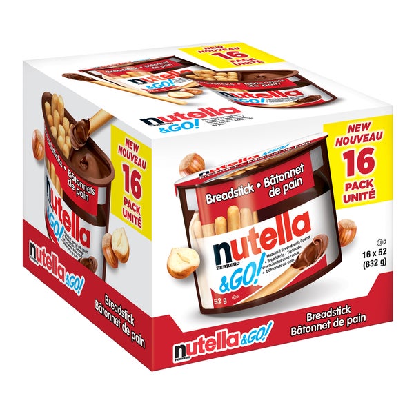 Nutella & Go - 64 x Packs - Nutella - Canadian Distribution