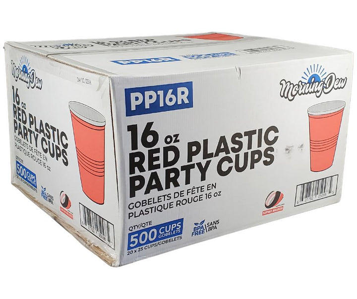 Morning Dew - 16oz - Red Party Cups - 20 x 25 count