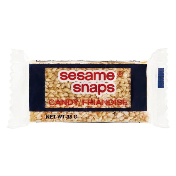 Sesame Snaps Candy - 144 × 35 g - Canadian Distribution
