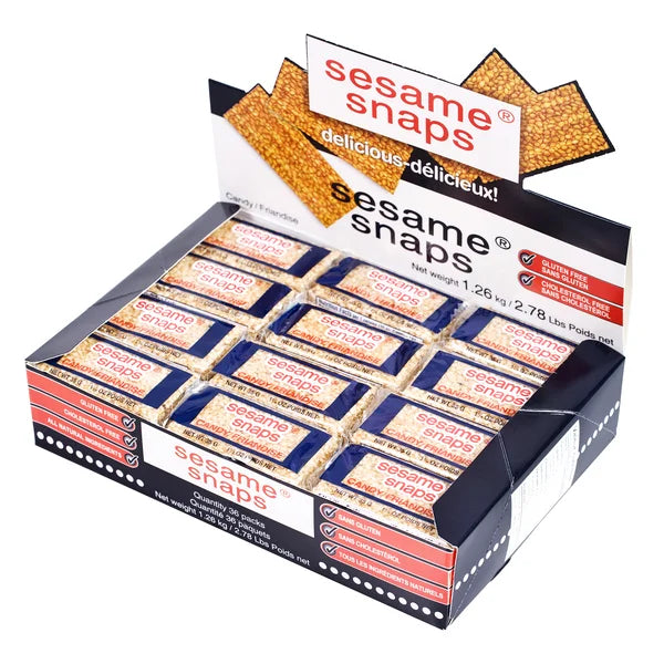 Bonbons Sésame Snaps - 144 × 35 g - Distribution canadienne - Livraison gratuite au Canada pour les commandes de plus de 199 $ CA