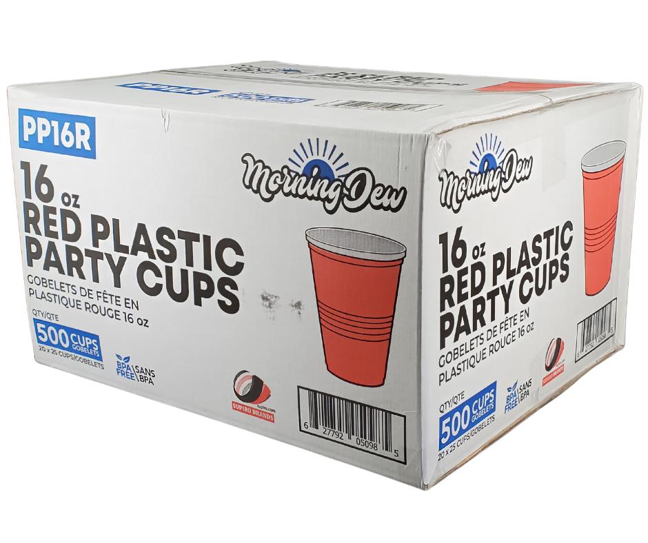 Morning Dew - 16oz - Red Party Cups - 20 x 25 count