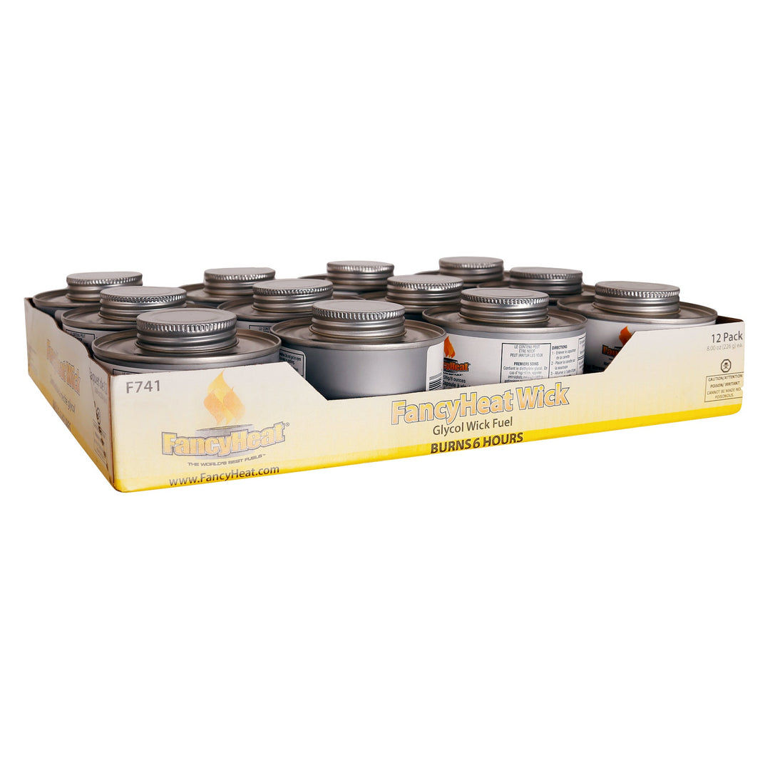 FancyHeat - Glycol Wick Fuel - Pack of 12 - Restaurant Equipment and Smallwares - Canadian Distribution