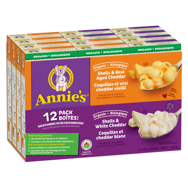 Annie's Organic Mac & Cheese - 48 x 170 g - Grocery and Food Items - Canadian Distribution