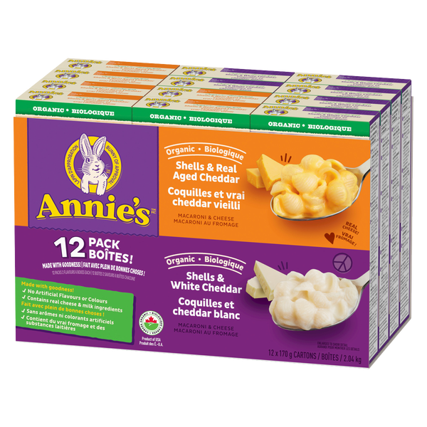 Macaroni au fromage biologique Annie's - 48 x 170 g - Épicerie et produits alimentaires - Distribution canadienne - Livraison gratuite au Canada pour les commandes de plus de 199 $ CA
