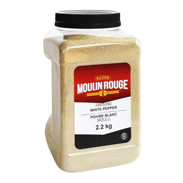 Moulin Rouge Ground White Pepper - 4 x 2.2 kg - Grocery and Food Items - Canadian Distribution