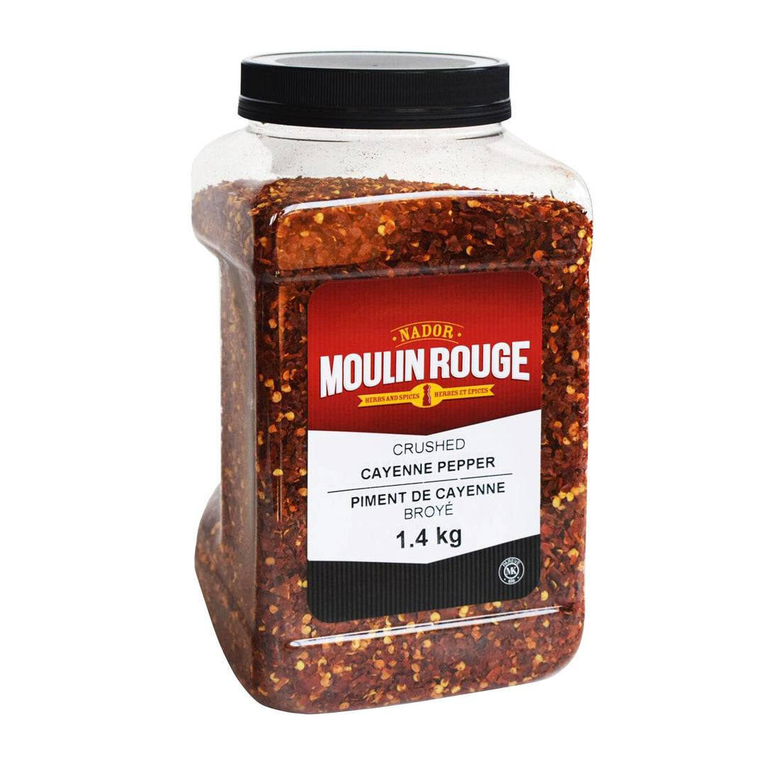 Moulin Rouge Crushed Cayenne Pepper - 4 x 1.4 kg - Grocery and Food Items - Canadian Distribution