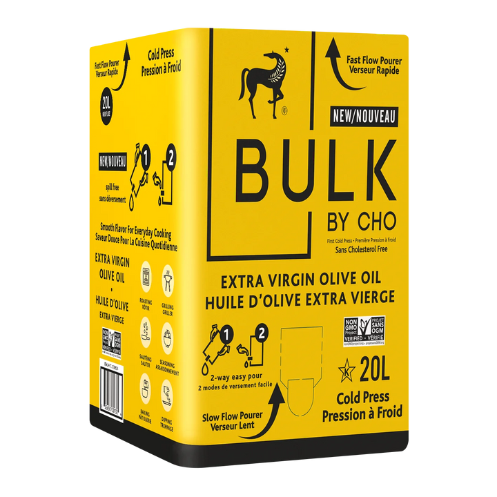 Bulk by CHO Bag-in-Box Extra Virgin Olive Oil - 2 x 20 L - Grocery and Food Items - Canadian Distribution - Ships Free Within Canada on Orders Above CAD $199
