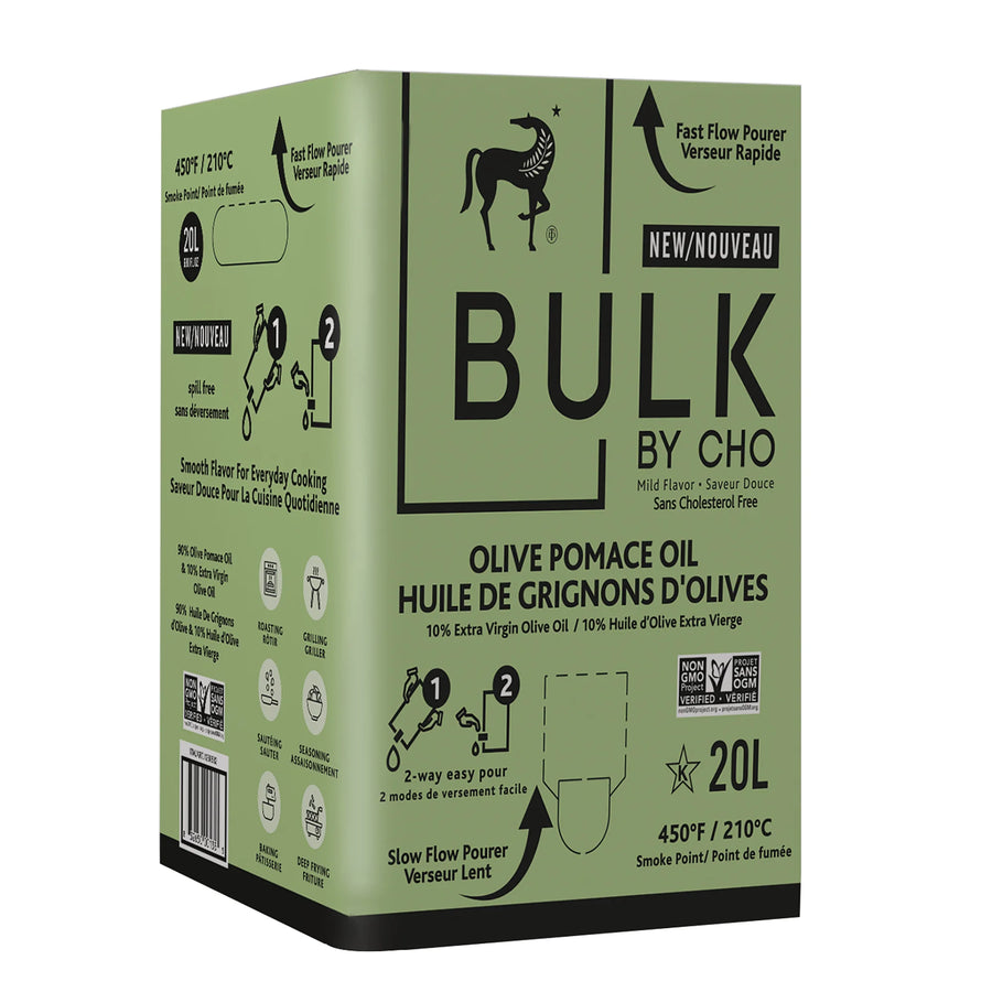 Bulk by CHO Bag-in-Box Pomace and Extra Virgin Olive Oil - 2 x 20 L - Grocery and Food Items - Canadian Distribution