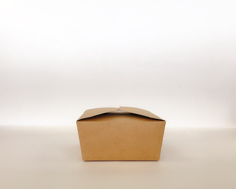 Go Box PLA lined 6.87"x5.62"x2.5" 200cs - Disposable Take Away Food Packaging - Canadian Distribution