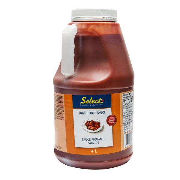 Select Suicide Hot Sauce - 4 x 4 L - Grocery and Food Items - Canadian Distribution
