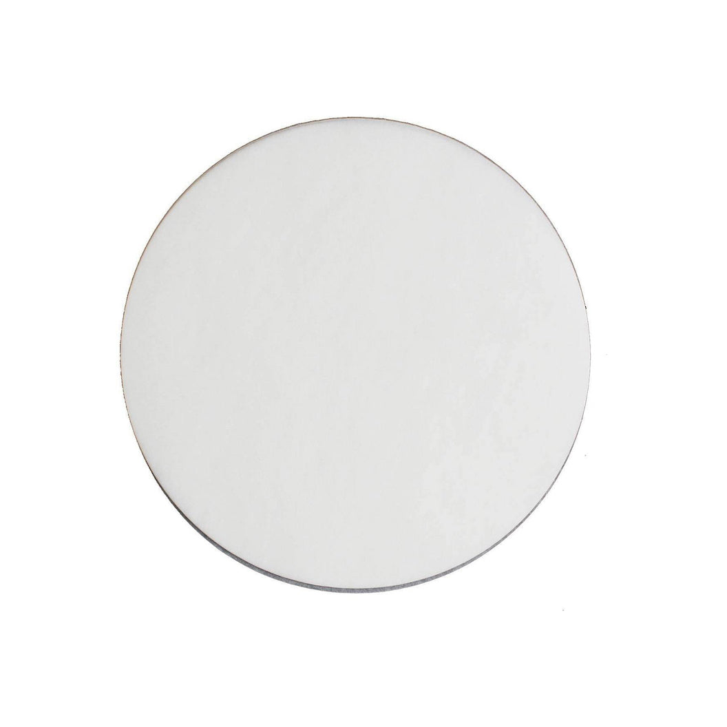 12" Silver Round, 0.08" Thin Cake Board - Canadian Distribution - Ships Free Within Canada on Orders Above CAD $199