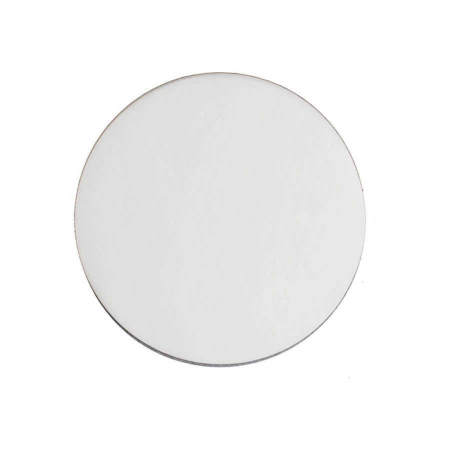 12" Silver Round, 0.08" Thin Cake Board - Canadian Distribution - Ships Free Within Canada on Orders Above CAD $199