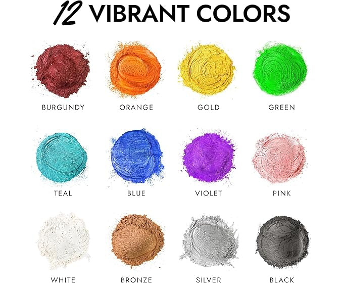 12 vibrant edible luster colors in Canada