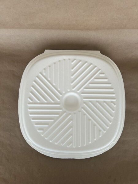 12" Sugarcane Pizza Box Clamshell 50cs - Disposable Take Away Food Packaging - Canadian Distribution