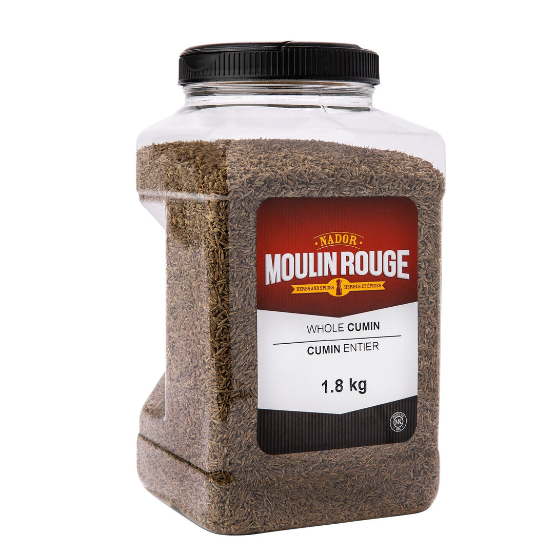 Moulin Rouge Whole Cumin Seeds - 4 x 1.8 kg - Grocery and Food Items - Canadian Distribution - Ships Free Within Canada on Orders Above CAD $199
