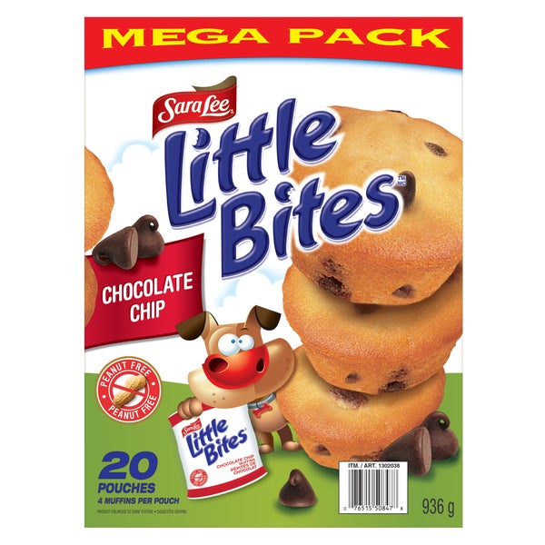 Little Bites Chocolate Chip - 4 x Packs of 20 - Sara Lee - Canadian Distribution