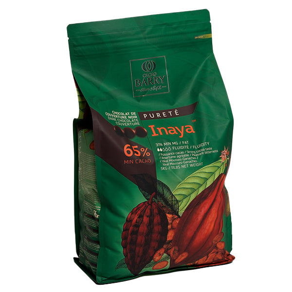 CACAO BARRY - INAYA SEMI SWEET 65% PISTOLES 4x5 KG