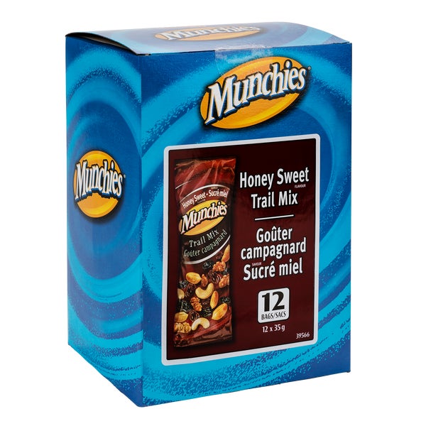 Honey Sweet Trail Mix - 48 × 35 g - Munchies - Canadian Distribution - Ships Free Within Canada on Orders Above CAD $199