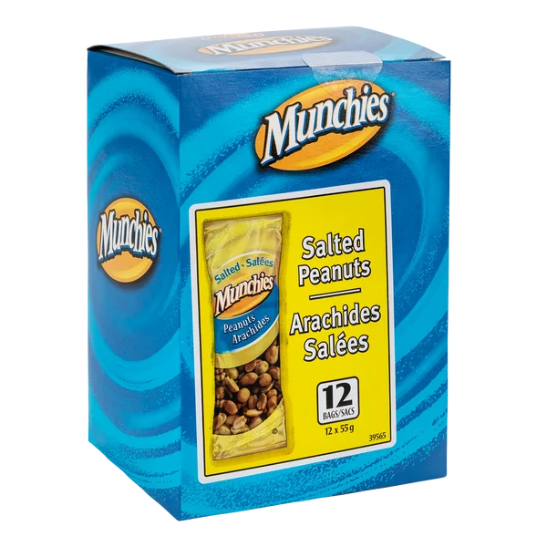 Salted Peanuts - 48 × 55 g - Munchies - Canadian Distribution