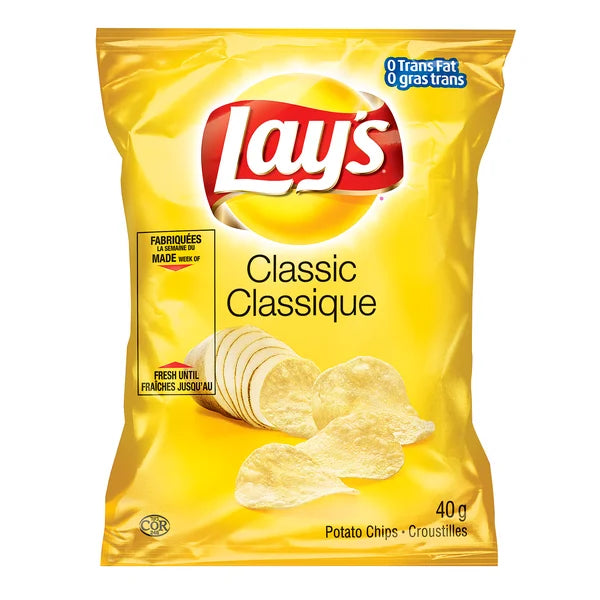 Classic Chips - 160 × 40 g - Lay’s - Canadian Distribution