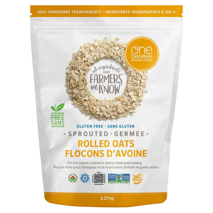 One Degree Sprouted Rolled Oats - 4 x 2.27 kg - Grocery and Food Items - Canadian Distribution