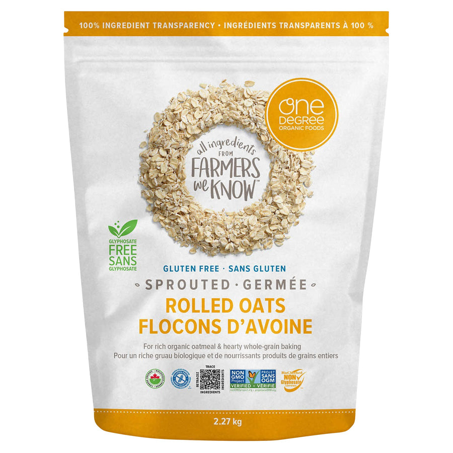One Degree Sprouted Rolled Oats - 4 x 2.27 kg - Grocery and Food Items - Canadian Distribution
