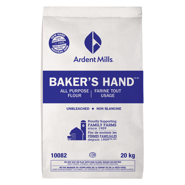 Ardent Mills Baker’s Hand Unbleached All-purpose Flour - 4 x 20 kg - Grocery and Food Items - Canadian Distribution