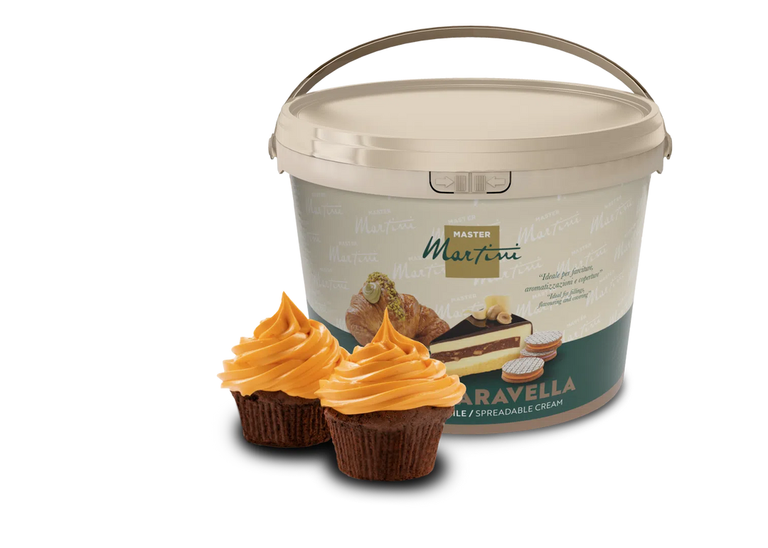 Smooth Orange Spreadable Cream - 5 KG Bucket - Gran Caravella Arancia - Master Martini Canada - Canadian Distributor