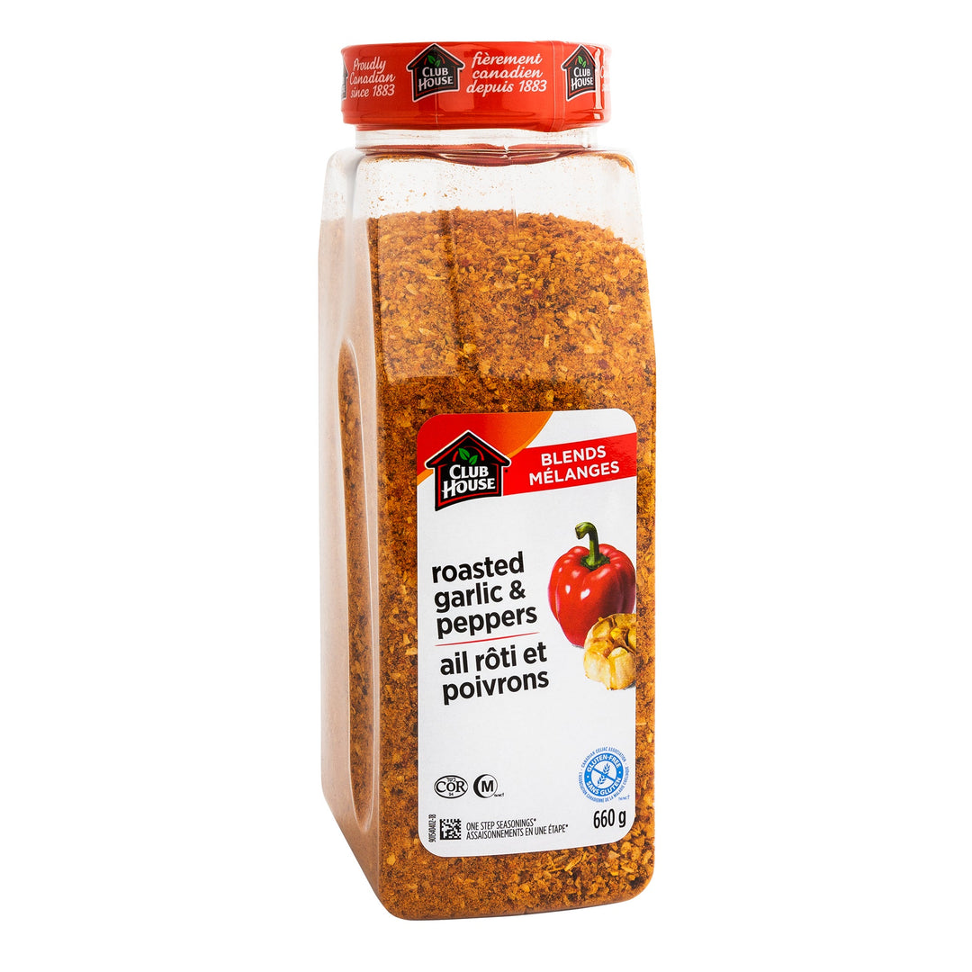 Club House Roasted Garlic and Peppers Seasoning - 4 x 660 g - Grocery and Food Items - Canadian Distribution
