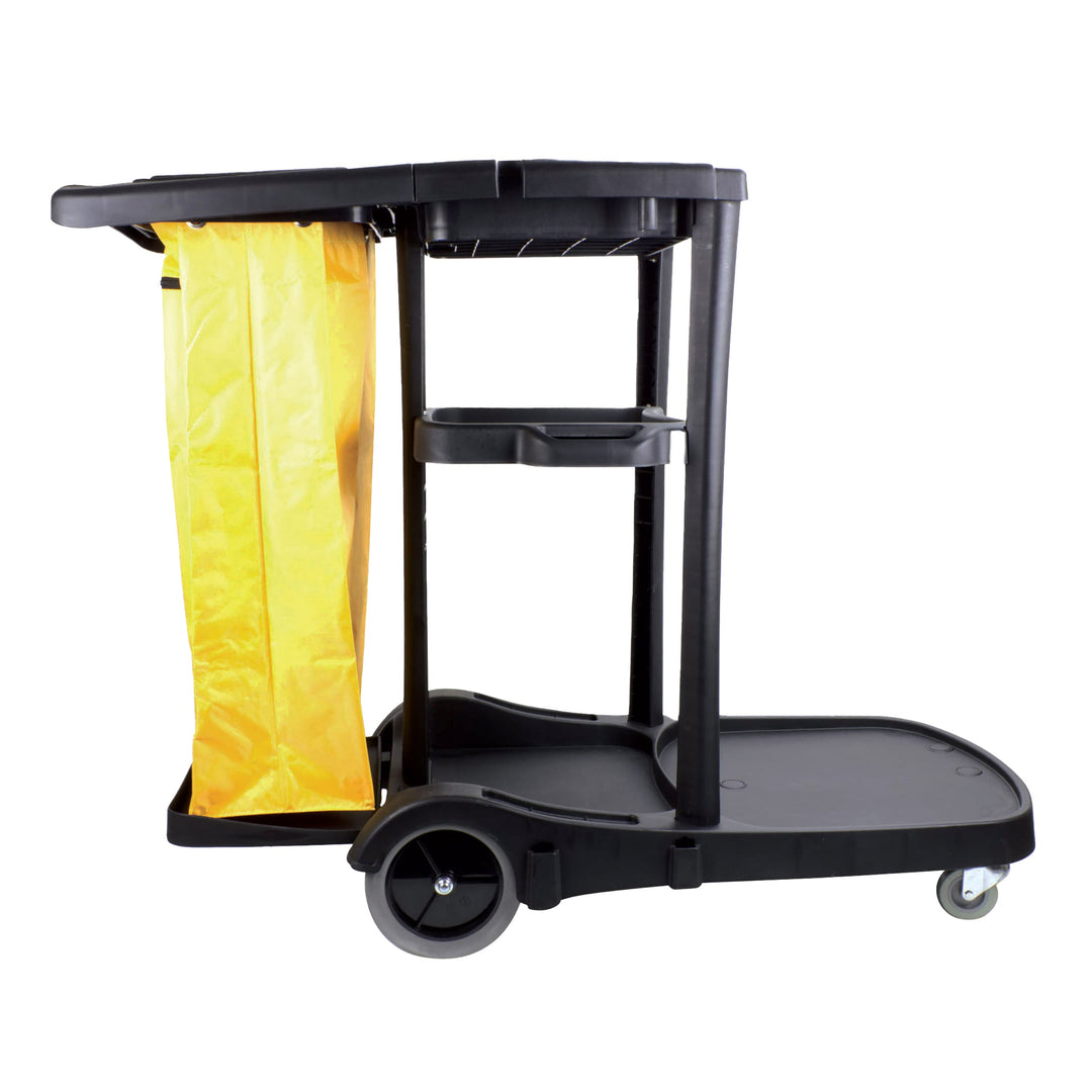 Black Janitorial Cart - Restaurant Equipment and Smallwares - Canadian Distribution