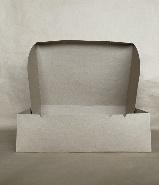 Kraft Box 14" x 10" x 4"  100 per bundle - Disposable Take Away Food Packaging - Canadian Distribution