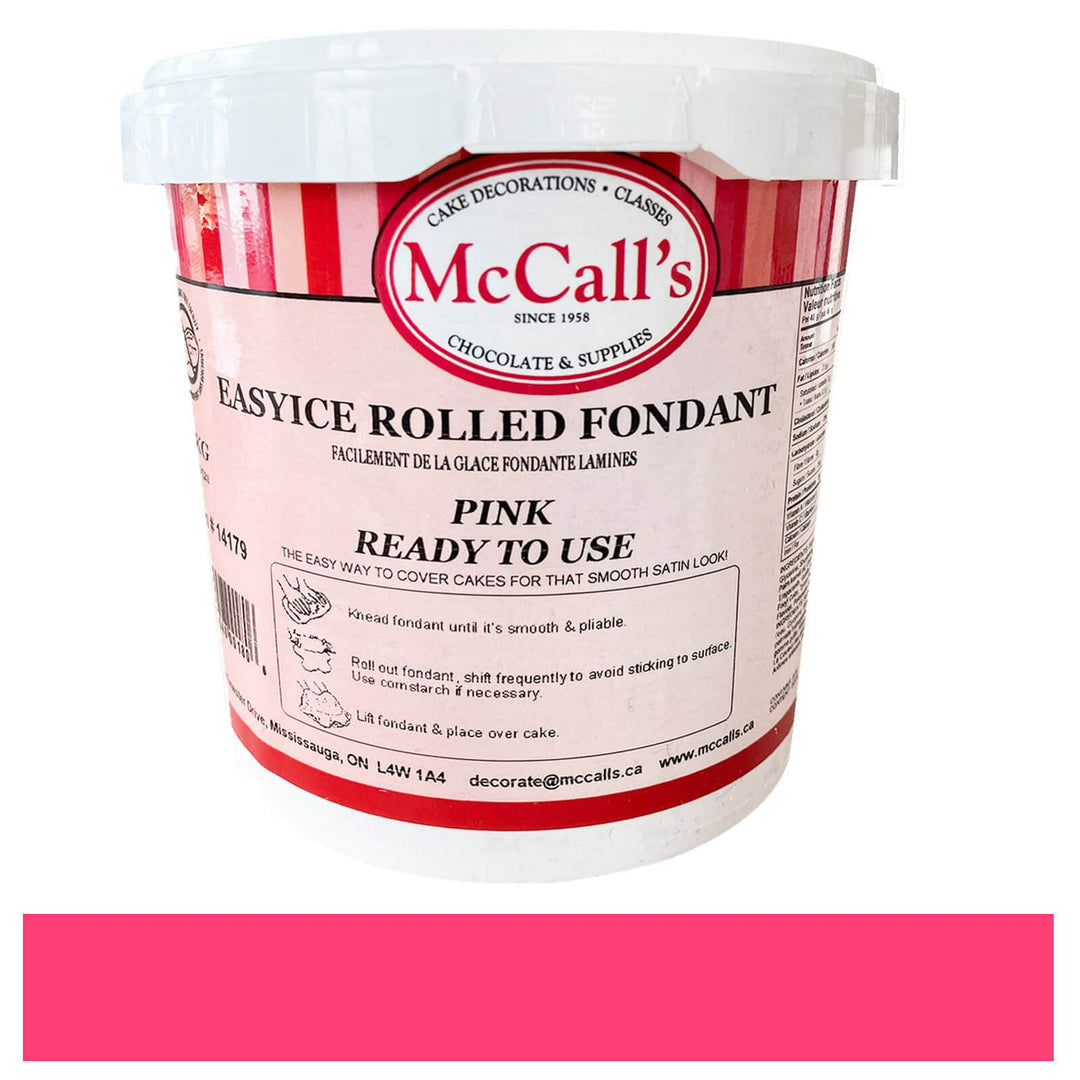 EasyIce Pink Rolled Fondant | 1 x 1 kg | Baking Mixes and Ingredients | Canadian Distribution