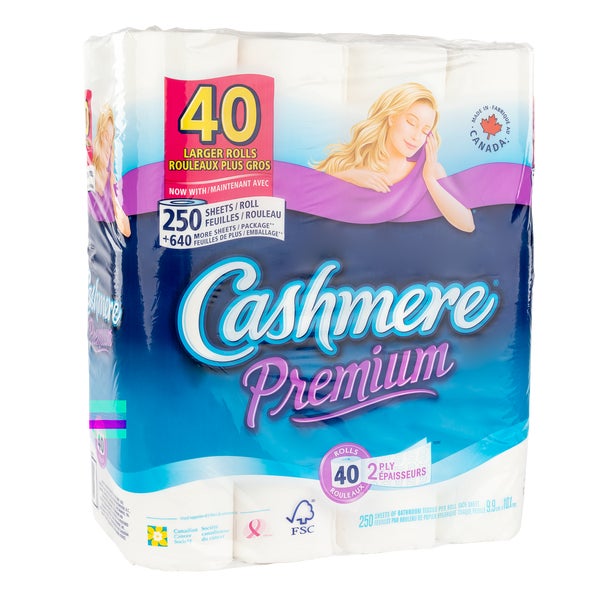 Cashmere Premium 2-ply Bathroom Tissue - 40-pack - Grocery and Food Items - Canadian Distribution