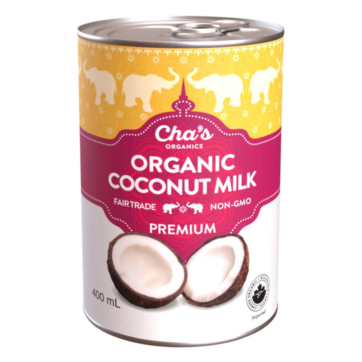 Cha’s Organics Premium Organic Coconut Milk - 24 × 400 mL - Grocery and Food Items - Canadian Distribution