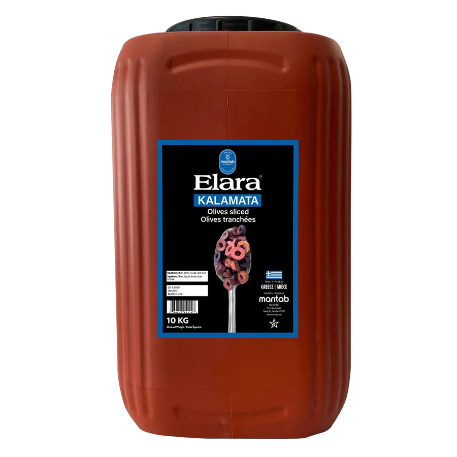 Elara Sliced Kalamata Olives - 2 x 10 kg - Grocery and Food Items - Canadian Distribution